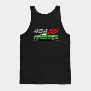 Chevy 454 SS Pickup Truck (Apple Green) Tank Top